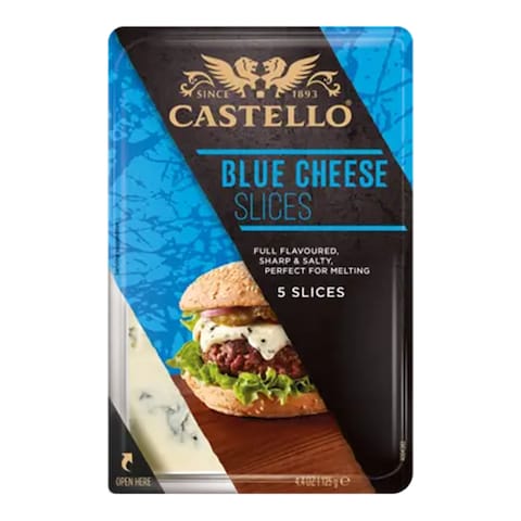Castello Burger Blue Cheese Slices 1