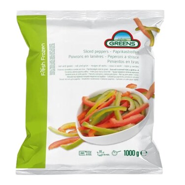 Greens Mixed Peppers Sliced 450G