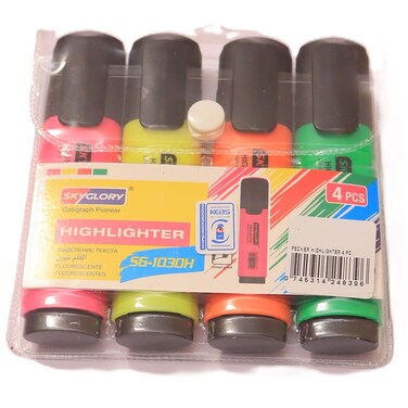 Pecker Highlighter 4 Pieces