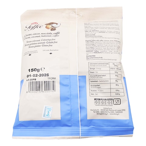 Liking Halzenut&amp;Coffee Tofees 150G