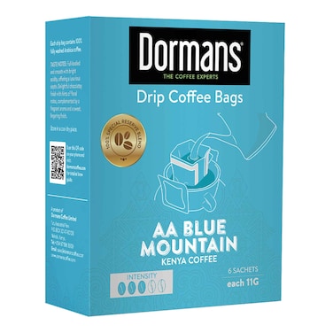 Dormans AA Blue Mountain Drip Coffee Bag 6X11G