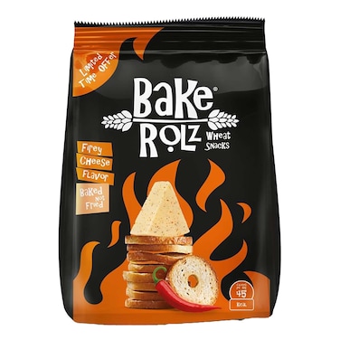 Bake Rolz Spicy Cheese Snack 50g