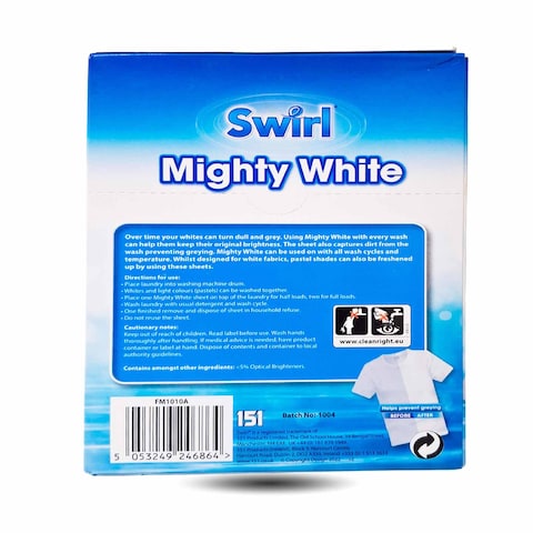 Swirl Fabric Magic Mighty White 12 Pack