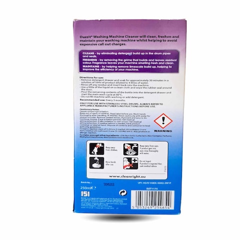 Duzzit Washing Machine Cleaner Lavender 250Ml