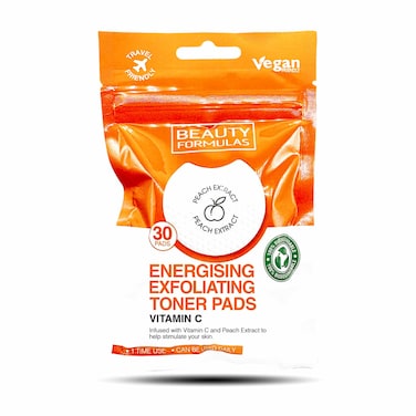 Beauty Formulas Vitamin C Exfoliating Toner Pads 30&#39;S