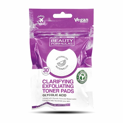 Beauty Formulas Glyconic Acid Exfoliating Toner Pads 30'S