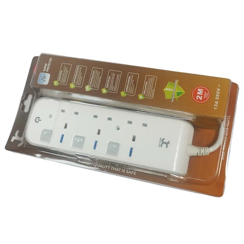 JC 4Way Uk Extension Socket Jx05