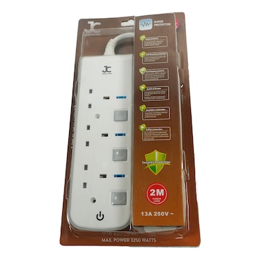 JC 3 Way Uk Extension Socket Jx08