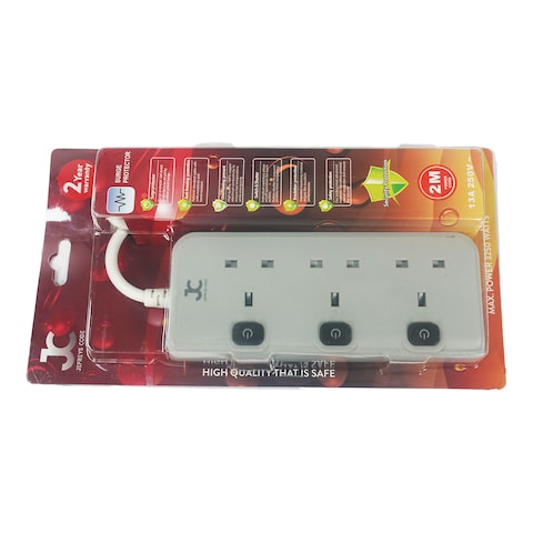JC 4Way Uk Extension Socket Jx12