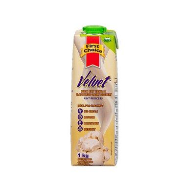First Choice Velvet Vanilla Dairy Desert 1L
