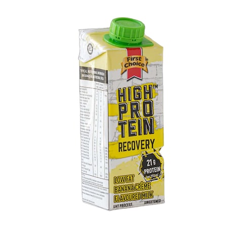 First Choice Protein Recovery Banana Cream Milk 250Ml