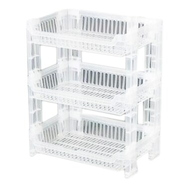 KENSTAR SQUARE RACK 3 TIER CLEAR