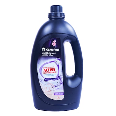 Carrefour Liquid Detegent 2In1 Black Washing Softener 3L