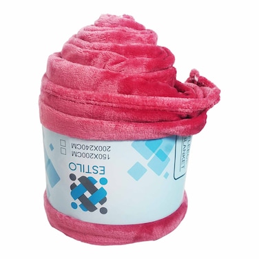 Estilo Plain Fleece Blanket 200X240Cm