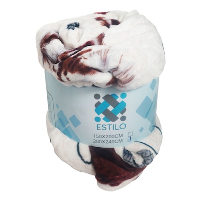 ESTILO PRINT FLEECE BLNKT 200X240CM