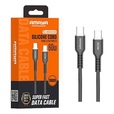 Amaya Type C To C Cable ACD-CC30 60W