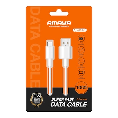 Amaya Acd-C41 Type-C Cable 3A White