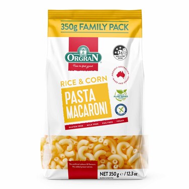 Orgran Gluten Free Macaroni Pasta 350G