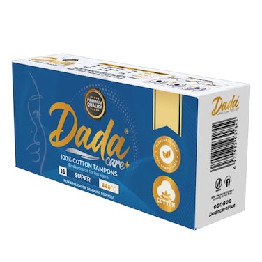 Dadacare Cotton Super Tampon Blue