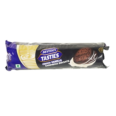 Mcvities Sandwich Biscuits Chocolate Vanilla 112G