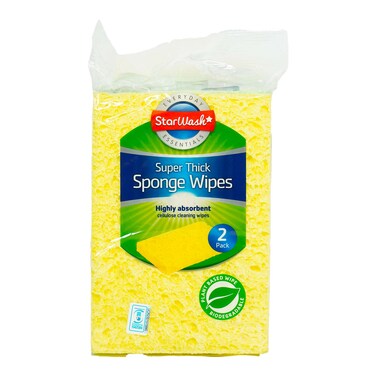 Starwash 2Pack Super Thick Sponge Wipe
