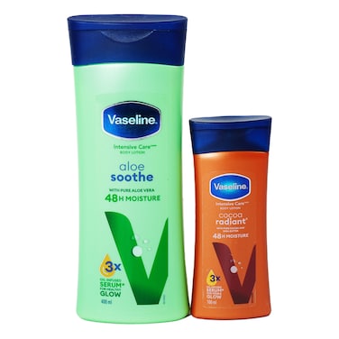 Vaseline ALoeSoothe Lotion  400ml + Cocoa Glow 100ml