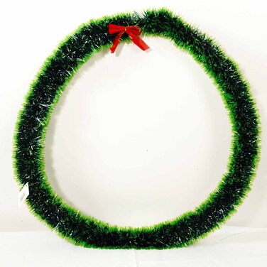 60Cm Wreath With Red One Bow
