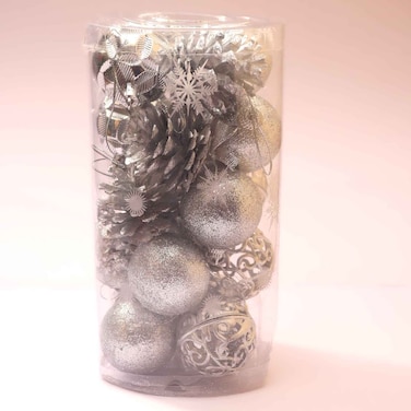 Christmas  Balls Silver 24pieces