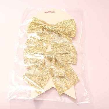 Fabric Ribbon Gold And Red