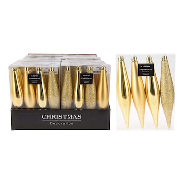 Icicle Hang Deco Set 4Pcs+