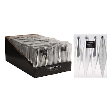 Icicle Hang Deco Set 4Pcs+