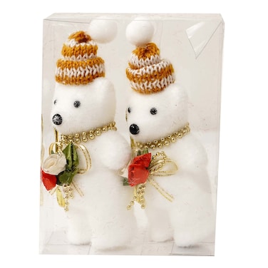 2 pieces White Bear With Guitar Jl240230