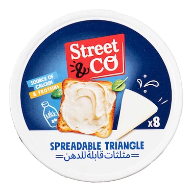 Street &amp; Co Cheese Triangle 6 Pieces 102g