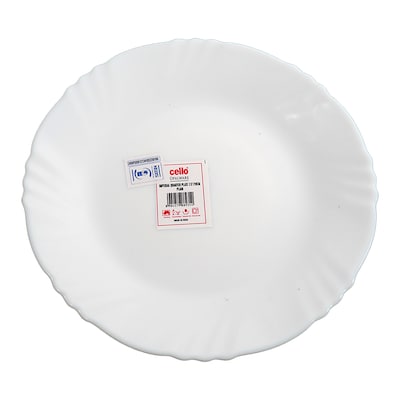 Cello Plain Dessert Plate 7.5""/19Cm