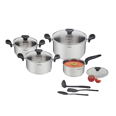 Tefal Primary 11Pieces Cookware Set Stainless Steel