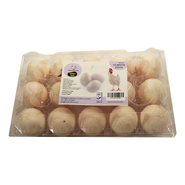 Purle Lux White Eggs 15 Pieces
