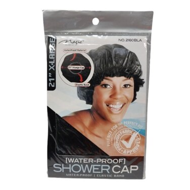 Magic Water Proof Shower Cap Black