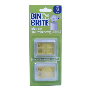 Bin Brite Stick On Freshener Citrus Lemon