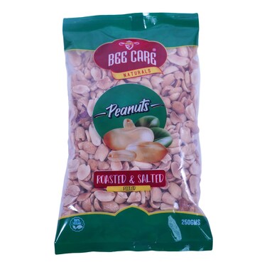 Beecare Naturals Roasted and Salted Peeled Peanuts  250G