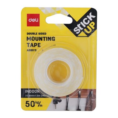DELI A35011 MOUNTING TAPE 1x1.5M