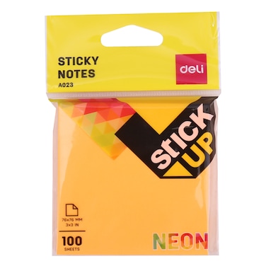 Deli Stickup Notes 3"&sup2;3" Yellow