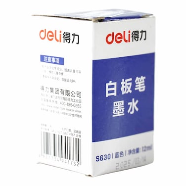 Deli Whiteboard Marking Ink Blue