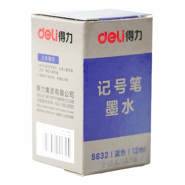 Deli S632 Permanent Marking Ink Blue