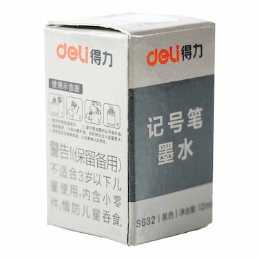 Deli Permanent Marking Ink &ndash; Black