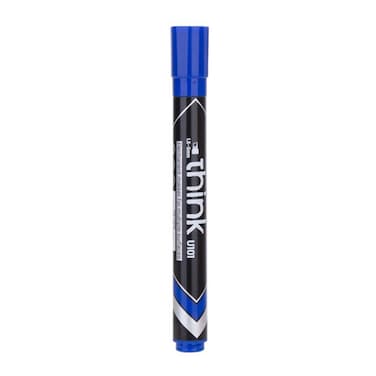DELI PERMANENT CHISEL MARKERS BLUE