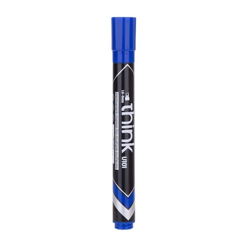 DELI PERMANENT CHISEL MARKERS BLUE