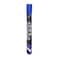 DELI PERMANENT CHISEL MARKERS BLUE