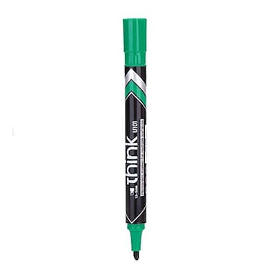 DELI PERMANENT CHISEL MARKERS GREEN