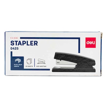 Deli E0425 Stapler - Black