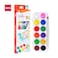 DELI C20-12 WATERCOLR PAINT 12 CLRS